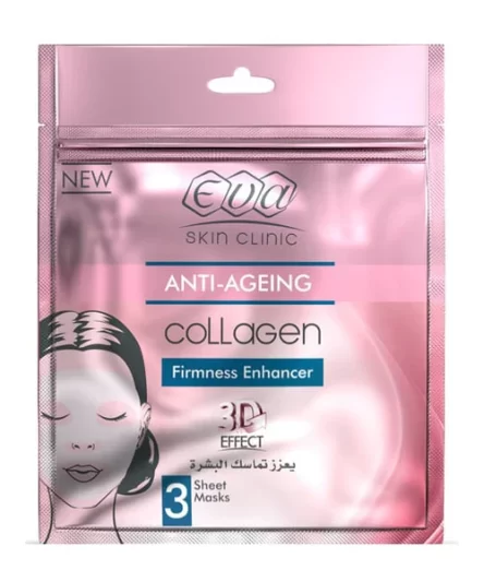 Eva Anti-Aging Sheet Maskwith Marine Collagen, Vitamin B3 & Clover Flower Extract