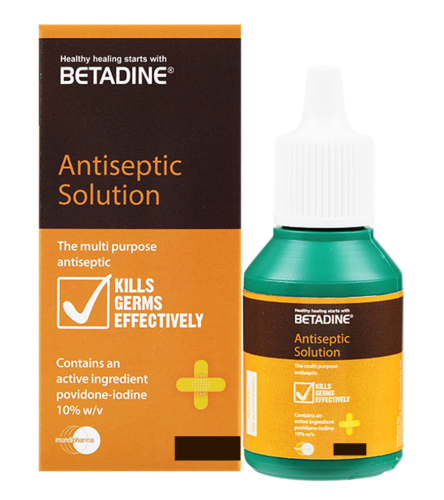 Betadine 10% Povidone Iodine Antiseptic Solution 120 ML