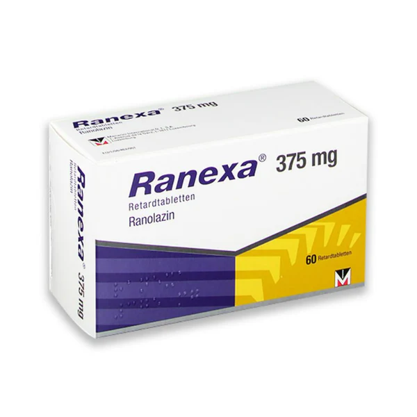 Ranexa 375 mg 60 Prolonged Release Tablets