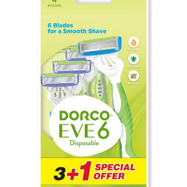 DORCO EVE 6 FOR WOMEN 3 BLADES RAZOR