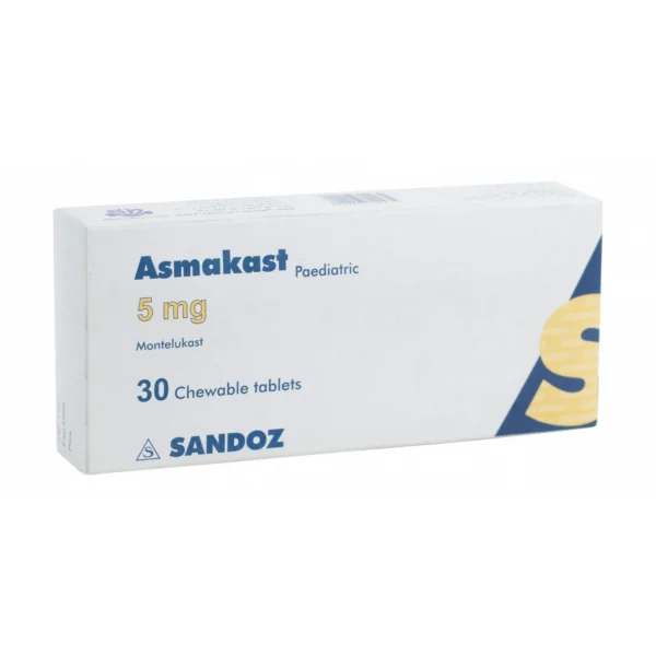 Asmakast 5mg Montelukast Chewable Tablets 30 TAB