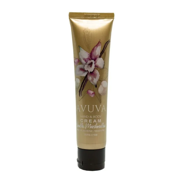 Avuva Moisturizing & Repairing Hand & Body Cream Vanilla Marshmallow Scent - parabens free