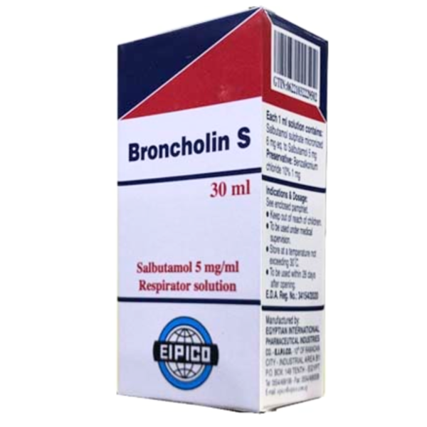 Broncholin S 5mg/ml Salbutamol Respirator Solution 30 ML