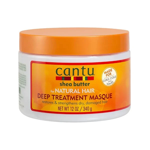 Cantu Deep Treatment Masque with Shea Butter for Curly, Coily & Wavy Hair - sulfates free, silicones free, parabens free
