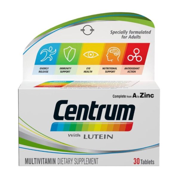 Centrum Multivitamin & Multimineral Supplement with Lutein for Adults 30 TAB