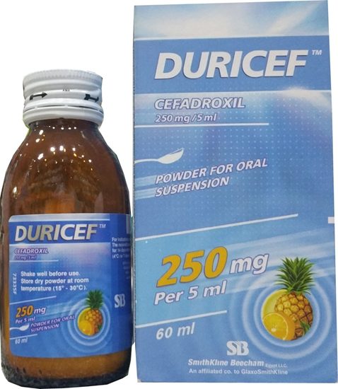 Duricef 250mg/5ml Oral Suspension 60 ml
