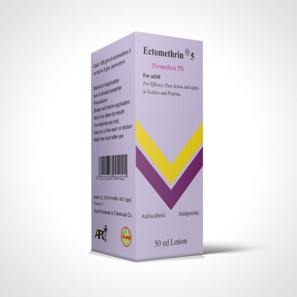 Ectomethrin 5% Permethrin Lotion for Treating Scabies & Pruritus in Adults