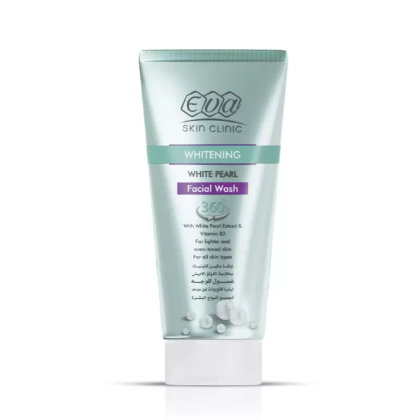 Eva Skin Clinic Whitening & Lightening Facial Wash with White Pearl Extract & Vitamin B3 for All Skin Types 150 ML