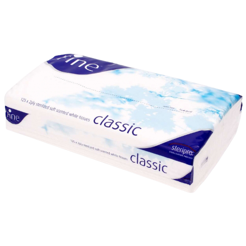 Fine White Soft Sterilized Facial Tissues 2ply