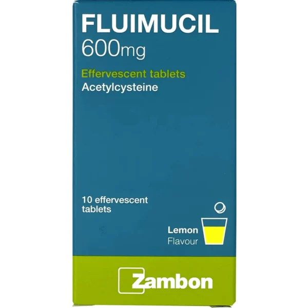 Fluimucil 600mg 10 Effervescent Tablets