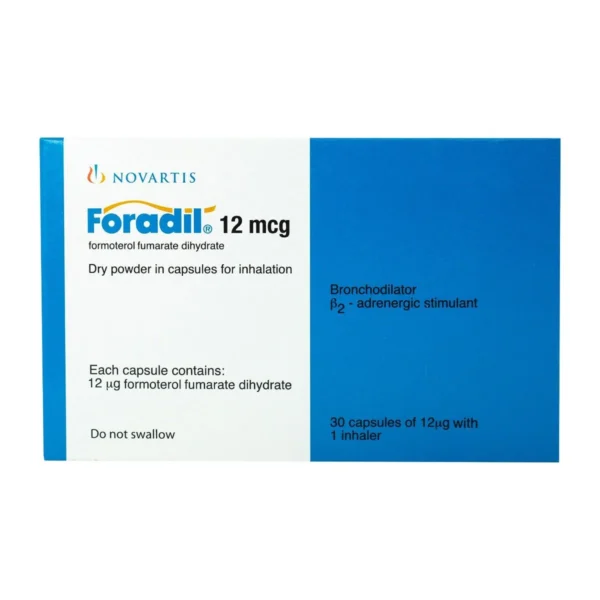Foradil 12 mcg 30 Capsules + Inhaler