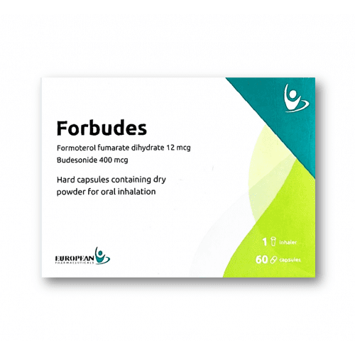 Forbudes 12mcg Formoterol Fumarate Dihydrate & 400mcg Budesonide 60 INH. Caps