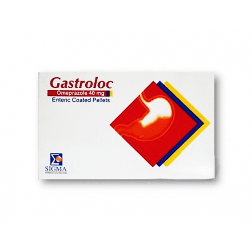 Gastroloc 40mg Omeprazole for Hyperacidity & Peptic Ulcers 20 CAPS