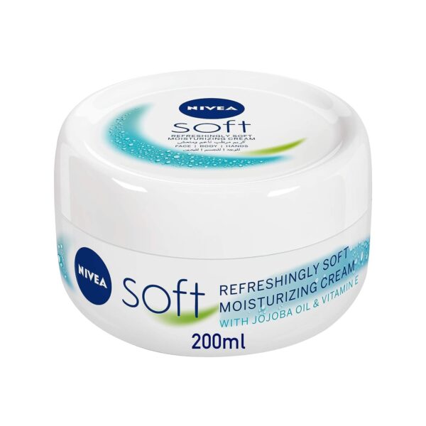 Nivea Soft Moisturizing Cream for Face, Body & Hands 200 ML