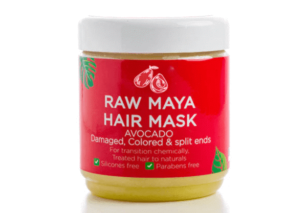 Raw African Mask with Avocado Extract for Split Ends, Damaged & Colored Hair - silicone free, parabens free, animal testing free 250 GM