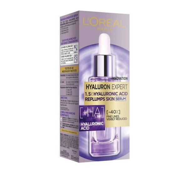 L'Oreal Replumping Face Serum with Hyaluronic Acid for All Skin Types 30 ML