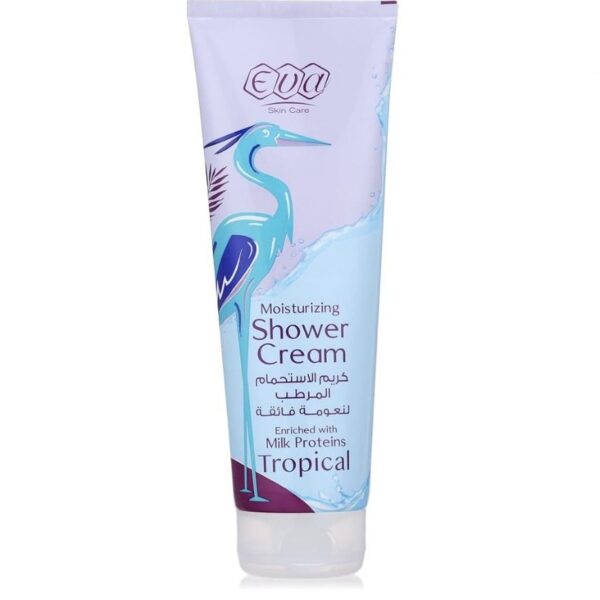 Eva Skin Care Moisturizing Shower Cream Tropical Scent with Milk Proteins 250 ML