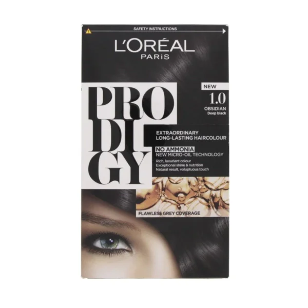 L'Oreal Prodigy Permanent Oil Hair Color Black 1.0 - ammonia free