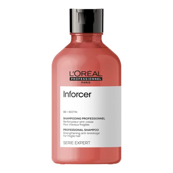 L'Oreal Professionnel Inforcer Strengthening & Anti-Breakage Shampoo with B6+ Biotin for Fragile Hair