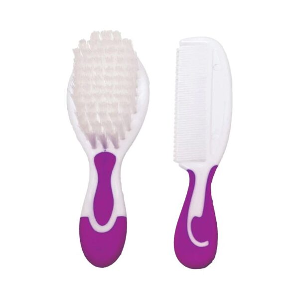 La Frutta White & Purple Hairbrush & Comb (0+ Months)