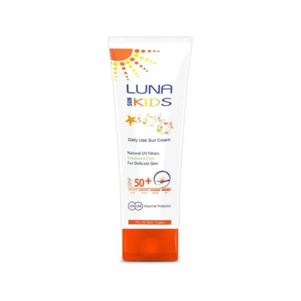 Luna Kids Daily Use Sunscreen with Natural UV Filters for All Skin Types SPF50+ - fragrance free