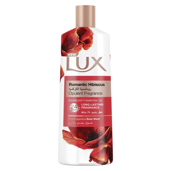 Lux Opulent Fragrance 24H Body Wash Romantic Hibiscus with Essential Oil 500 ML