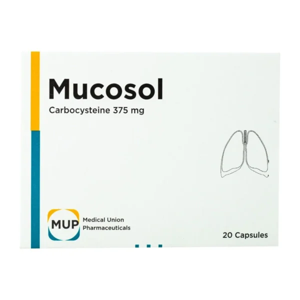 Mucosol 375mg 20 Capsules