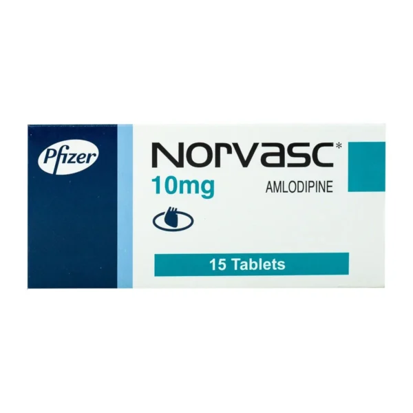 Norvasc 10mg Amlodipine 15 TAB