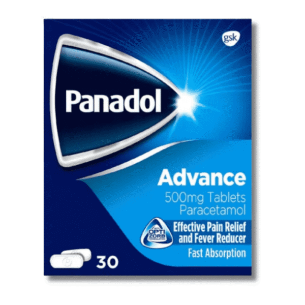 Panadol Advance 500mg Paracetamol for Pain & Fever Relief 48 TAB