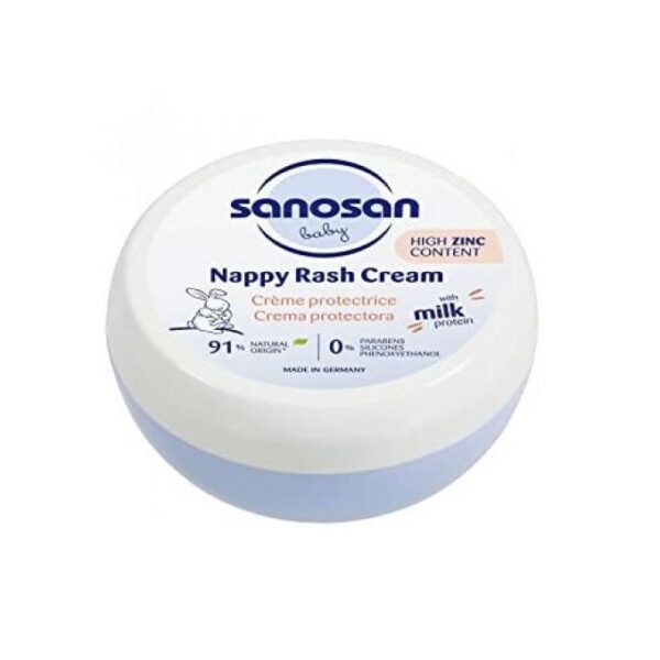Sanosan Baby Nappy Rash Cream with Milk Proteins - parabens free, silicones free, phenoxyethanol free 150 ml