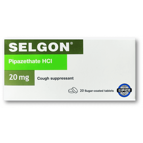 Selgon 20mg Pipazethate HCl Antitussive 20 TABS