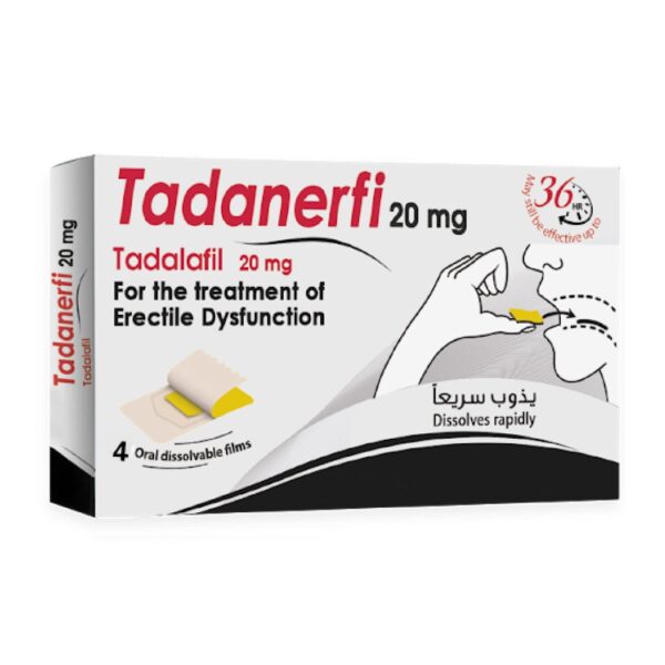 Tadanerfi 5mg Tadalafil 20 Orodispersible film