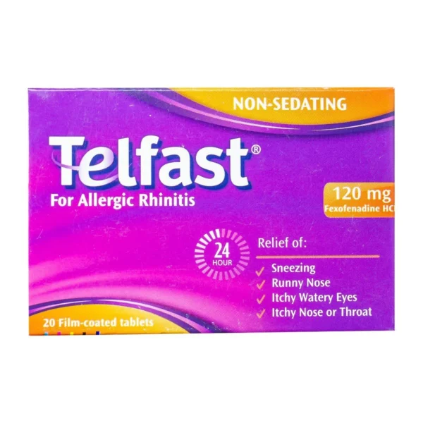 Telfast 120 mg 20 Tablets