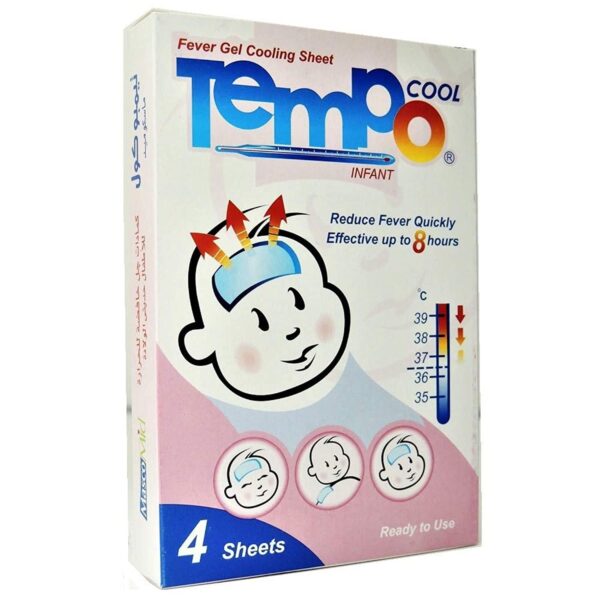 Tempo Cool Changing Fever Cooling Gel Patches for Infants, Children & Adults