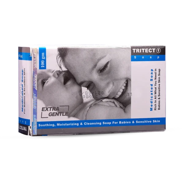 Tritect Soothing & Moisturizing Medicated Soap Bar for Babies with Sensitive Skin