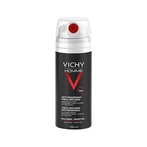 Vichy Homme Triple Diffusion Antiperspirant Deodorant for Sensitive Skin - parabens free, alcohol free