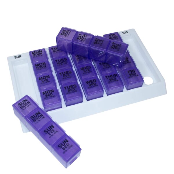 Voxx XL Purple Weekly Pill Organizer