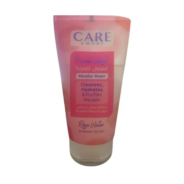 Care & More Facial Wash with Rose water 150 ML