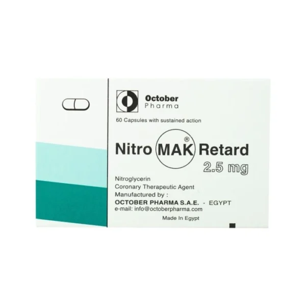 Nitromak Retard 5 Mg 30 Capsules